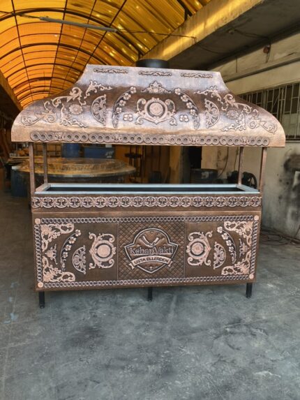 Tezgahlı Dolaplı Bakır Ocakbaşı Mangal