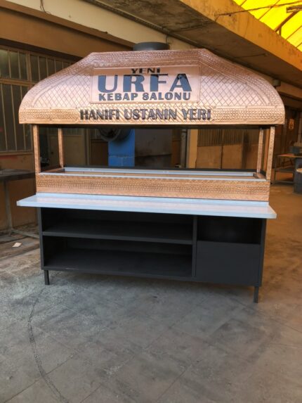 Bakır Tezgahlı Ocakbaşı Mangal Dolaplı
