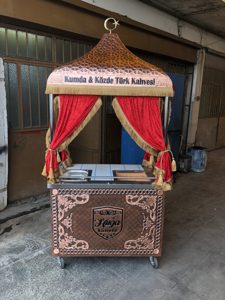 Bakir Islemeli Kumda Kozde Turk Kahve Arabasi Bakır Işlemeli Kumda Közde Türk Kahve Arabası